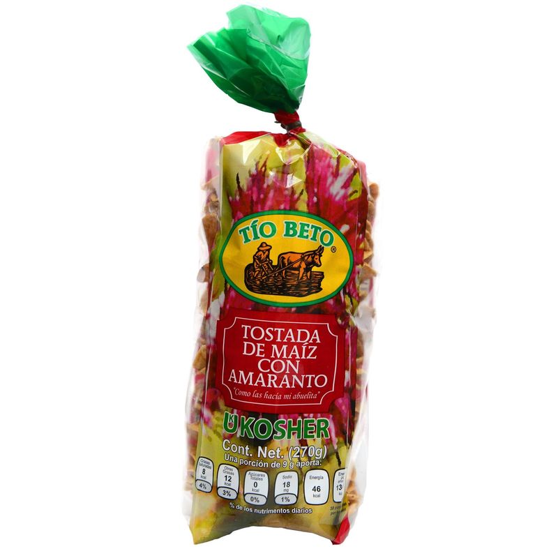 Tío Beto Corn Tostadas with Amaranth 9.5 oz Main image