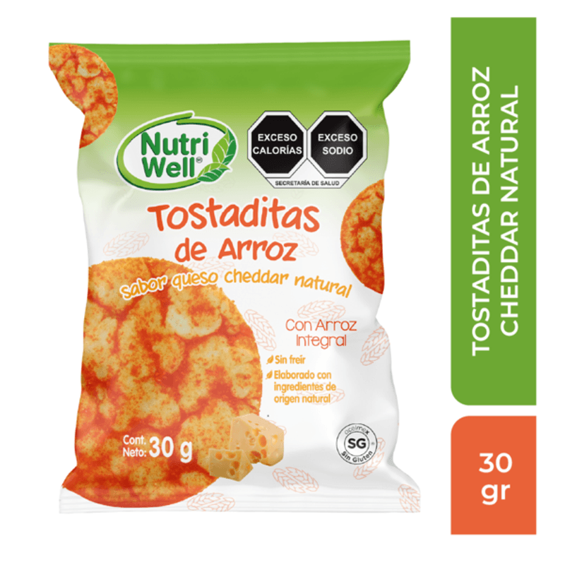 Nutriwell Natural Cheese Rice Cakes - 1 oz Main image