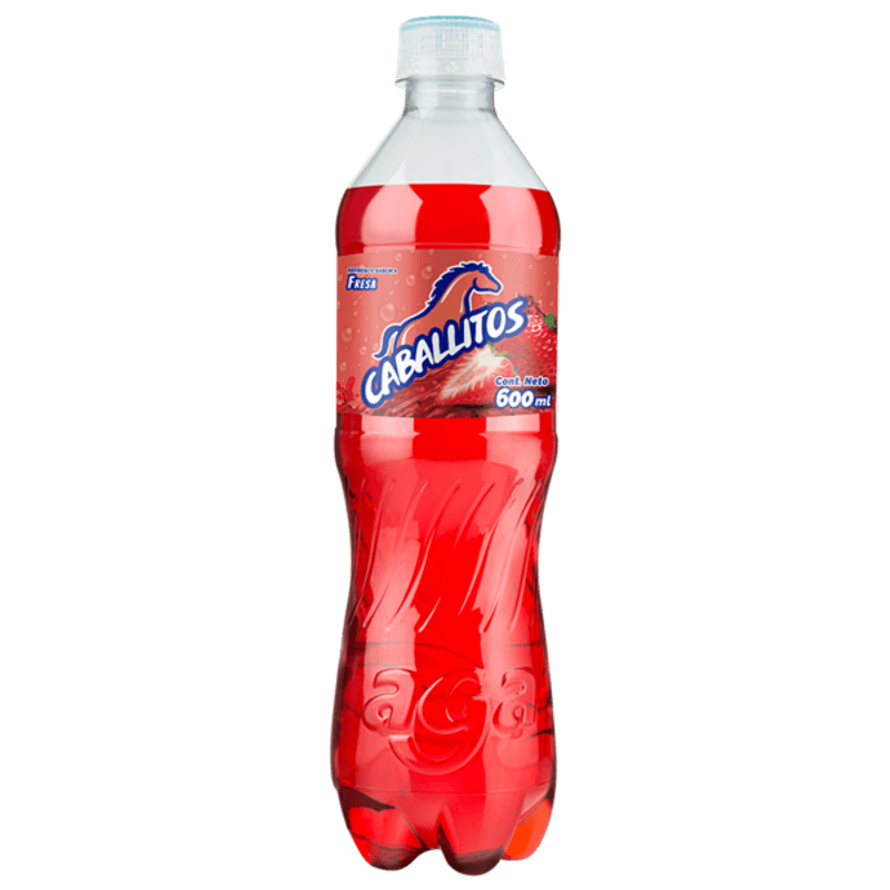 Caballitos Strawberry Flavor Soda - 20 oz