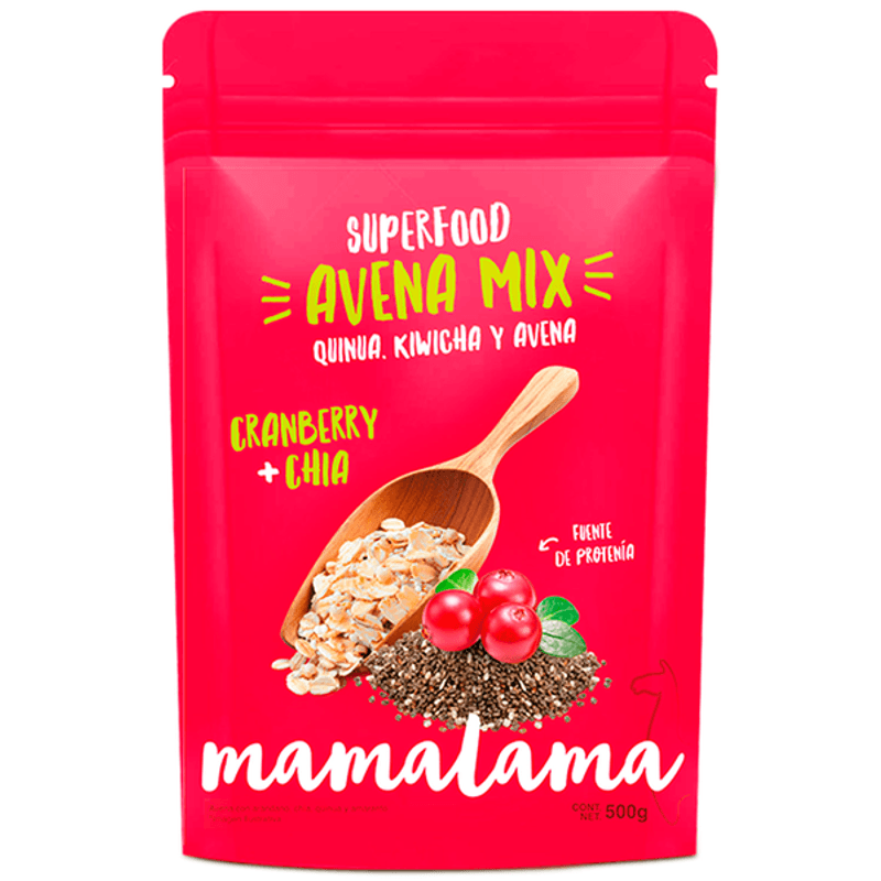 Mamalama Superfoods Oat Mix Cranberry + Chia, 18 oz
