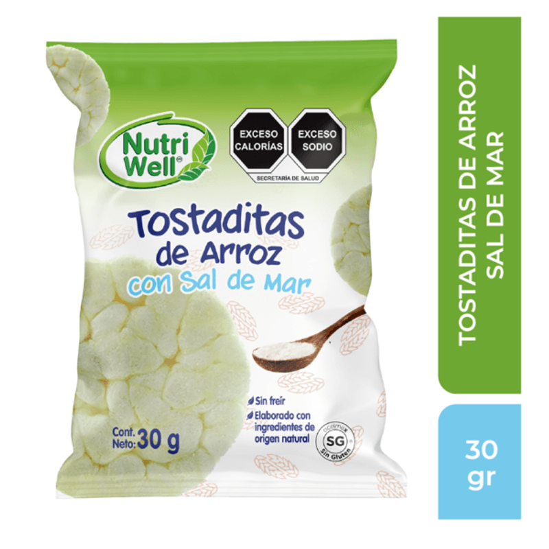 Nutriwell Rice Cakes with Sea Salt - 1 oz Main image