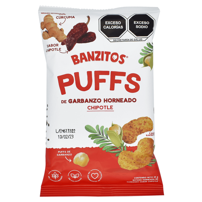 Banzitos Baked Chickpea Snack Chipotle, 1 oz