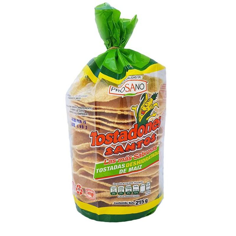 Santos Dehydrated Corn Toasts Crispy Snack 7.6 oz