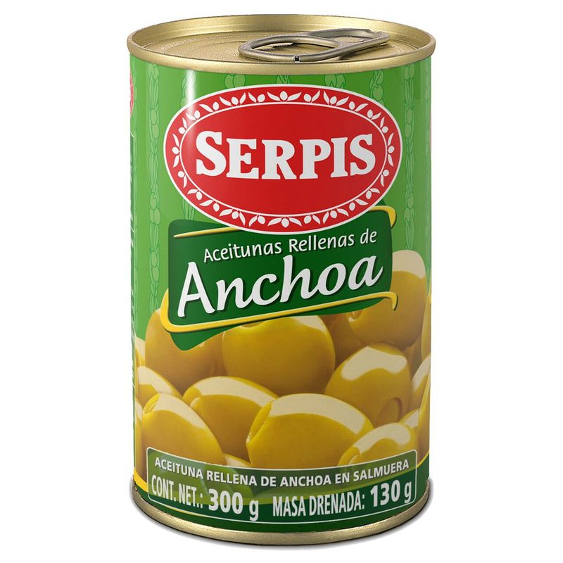 Serpis Stuffed Olives with Anchovy in Tin, 10.5 oz Main image