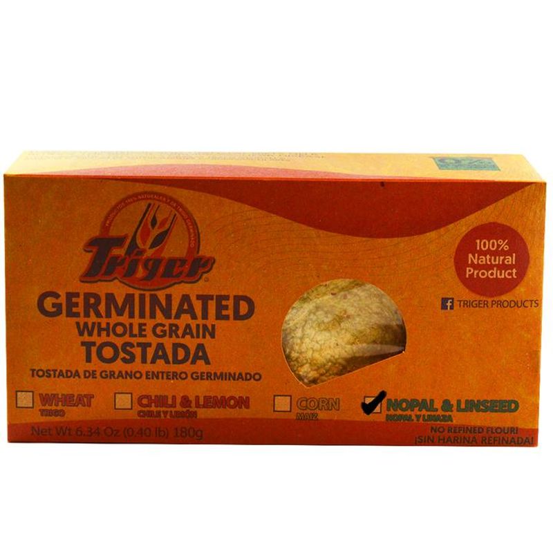 Triger Nopal and Flaxseed Toast Healthy Snack 6.3 oz