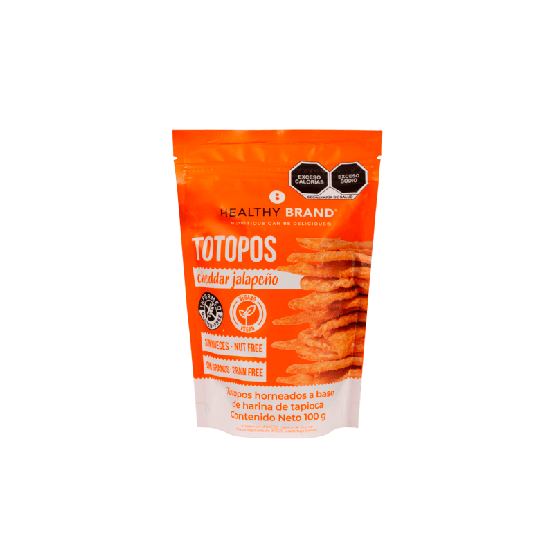Healthy Brand Cheddar Jalapeño Vegan Gluten-Free Tortilla Chips, 4 oz Main image