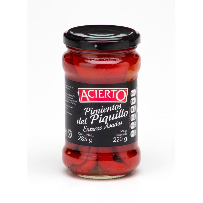 Acierto Whole Roasted Piquillo Peppers - 10 oz Main image