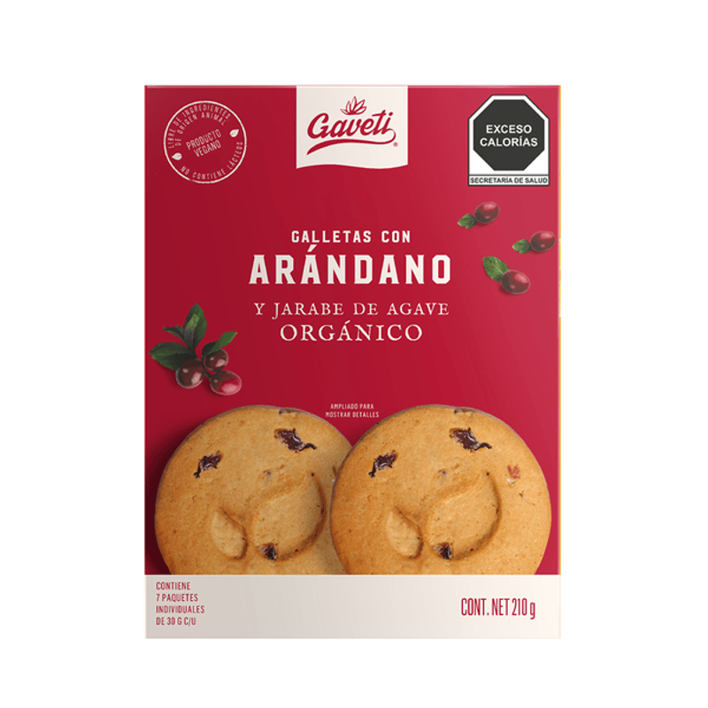 Gaveti Blueberry and Agave Syrup Cookies, 7 oz Main image