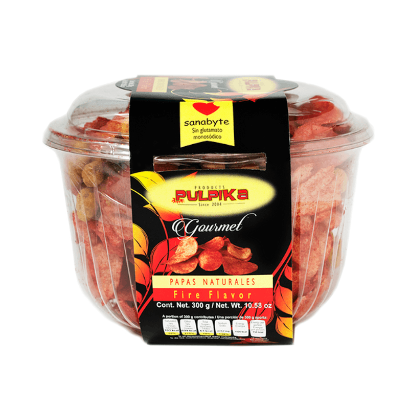 Pulpika Natural Black Flavor Potato Chips 11 oz Main image
