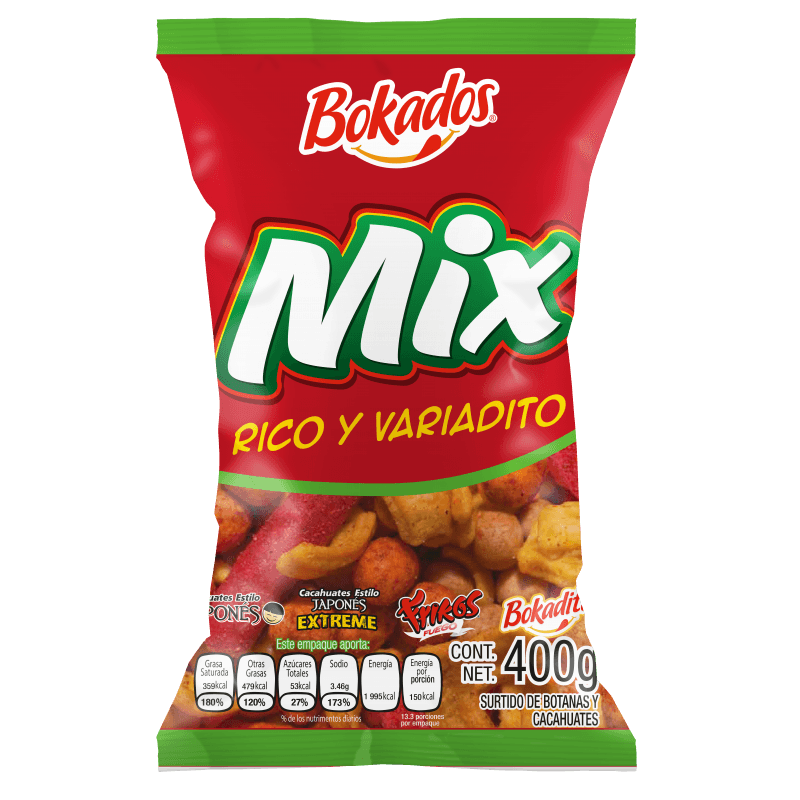 Bokados Snack Mix with Peanuts 14 oz