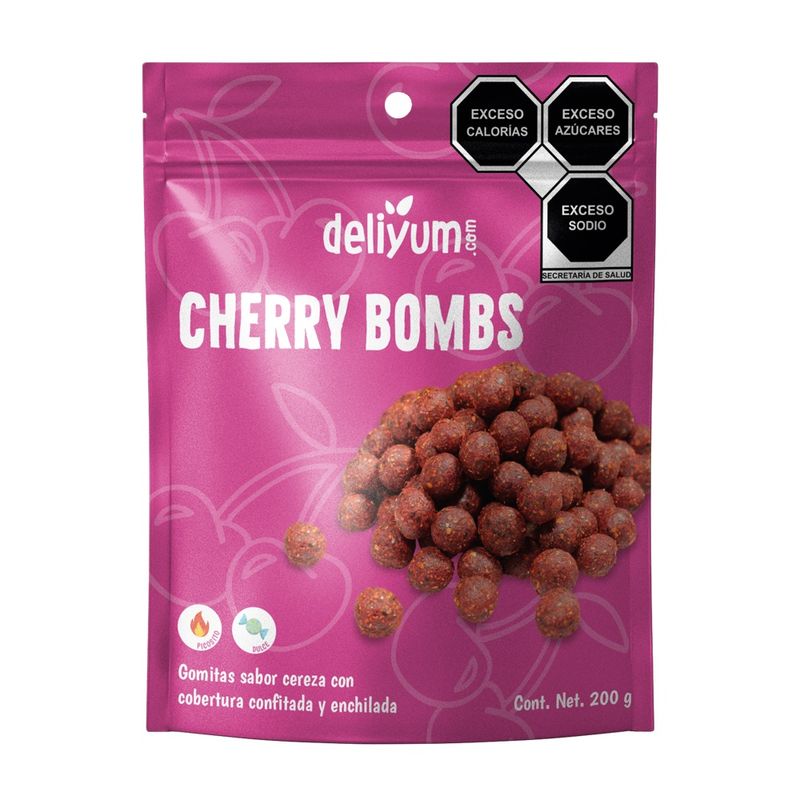 Deliyum Cherry Flavored Gummies with Chile, 7 oz Main image