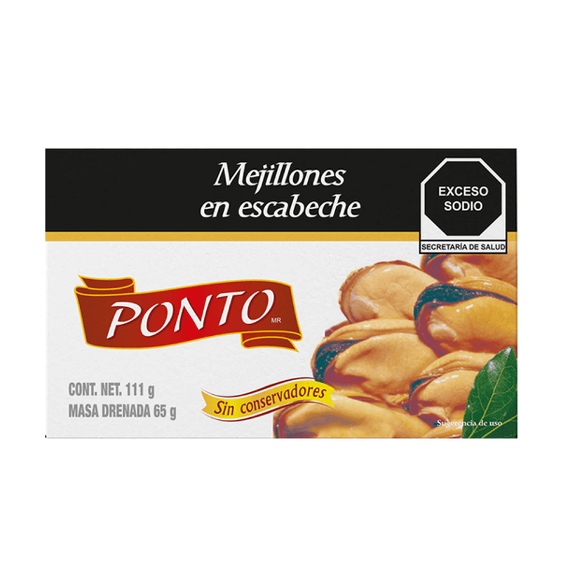 Ponto Pickled Mussels 4 oz