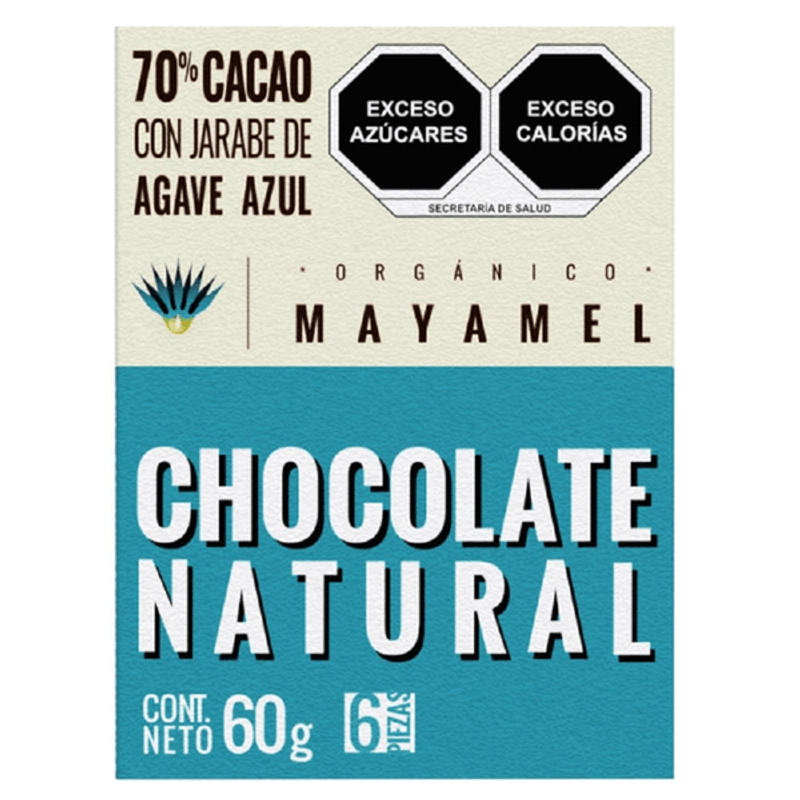 Mayamel Organic 70% Cacao Chocolate 2 oz