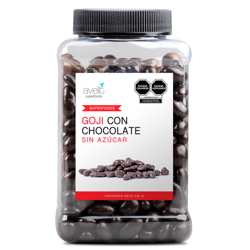 Avelit Superfoods Sugar-Free Goji with Chocolate, 15 oz Main image