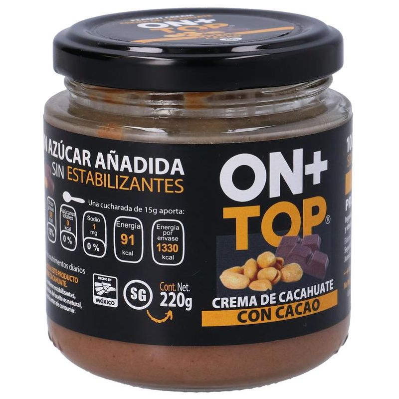 On Top Sugar-Free Peanut Butter with Cocoa 8 oz Main image