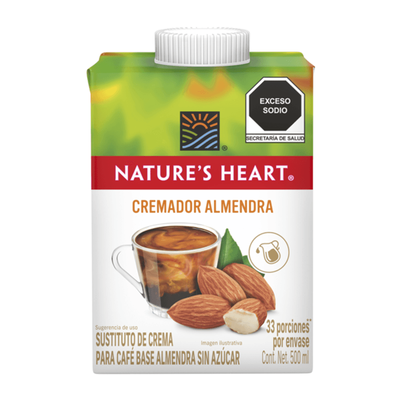 Unsweetened Almond Base Liquid Creamer Nature's Heart 16.9 fl oz