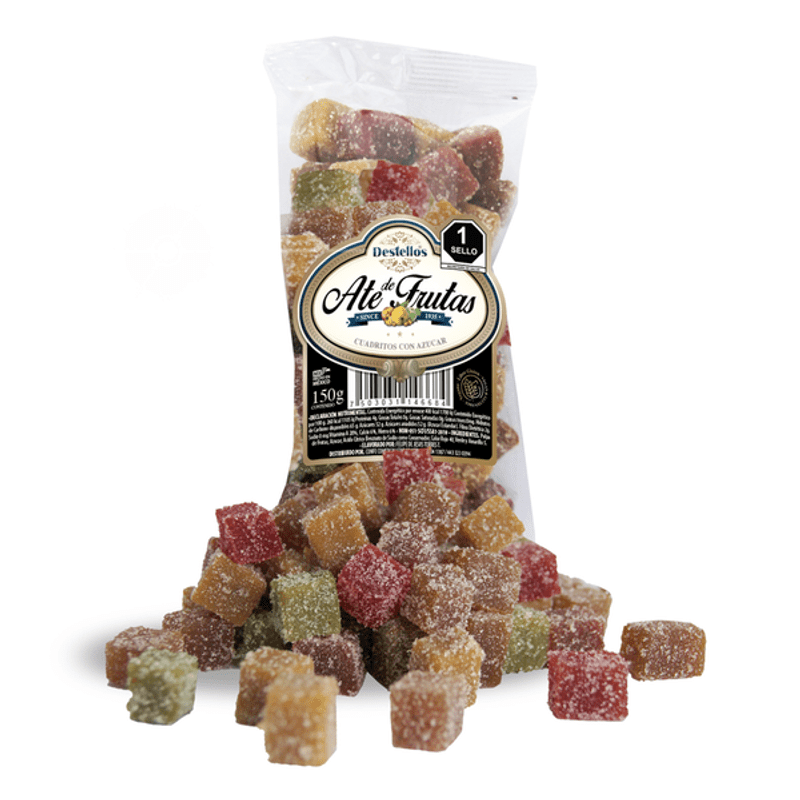 Destellos Fruit Jelly Squares with Sugar 5 oz 1 Piece