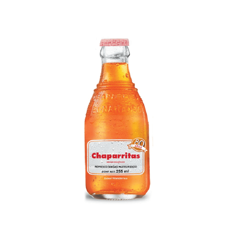 Chaparritas Mandarin Flavor Glass Soda 8.5 oz Main image