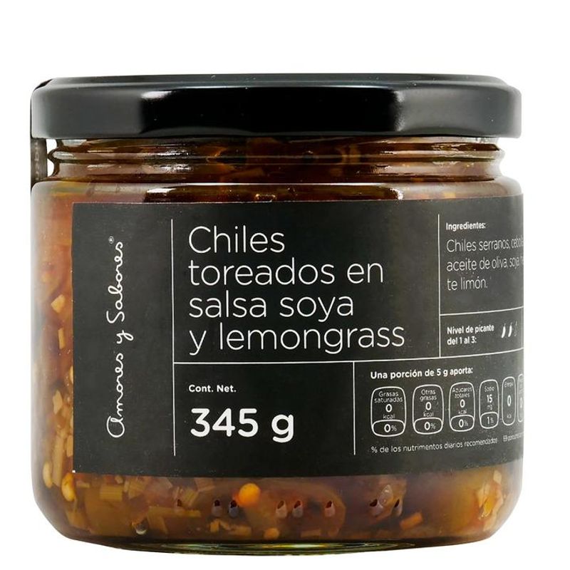 Amores y Sabores Soy and Lemongrass Toreados Chiles Classic 12 oz