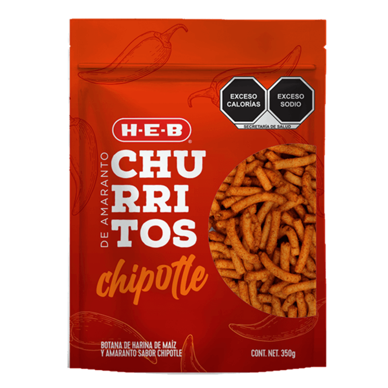 HEB Amaranth Churritos Chipotle 12 oz Main image