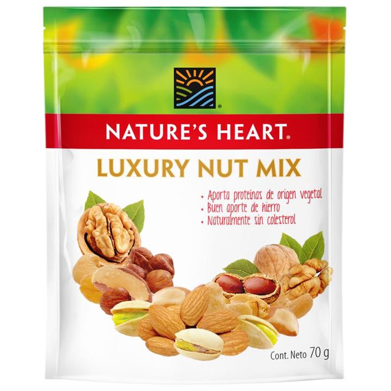 Luxury Nuts Mix Natures Heart 2.6 oz