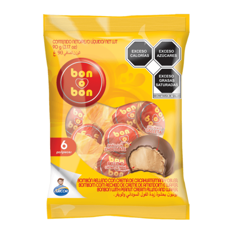 Bon o Bon Milk Chocolate with Peanut – 4 oz Main image