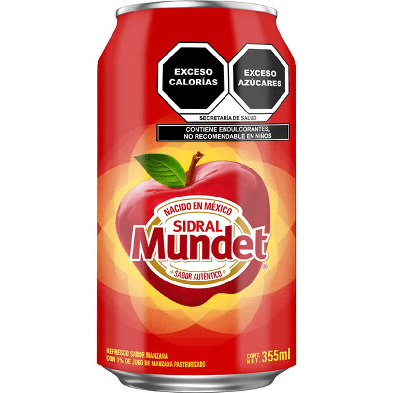 Sidral Mundet Apple Flavor Soda 12 oz Main image