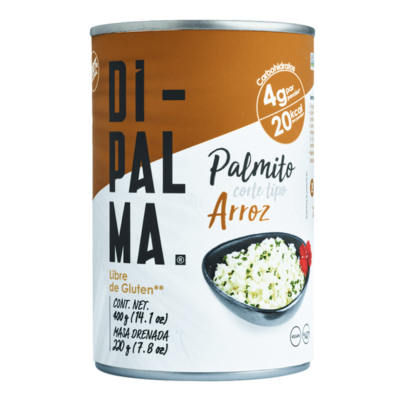 Dipalma Heart of Palm Rice Cut, 14 oz Main image