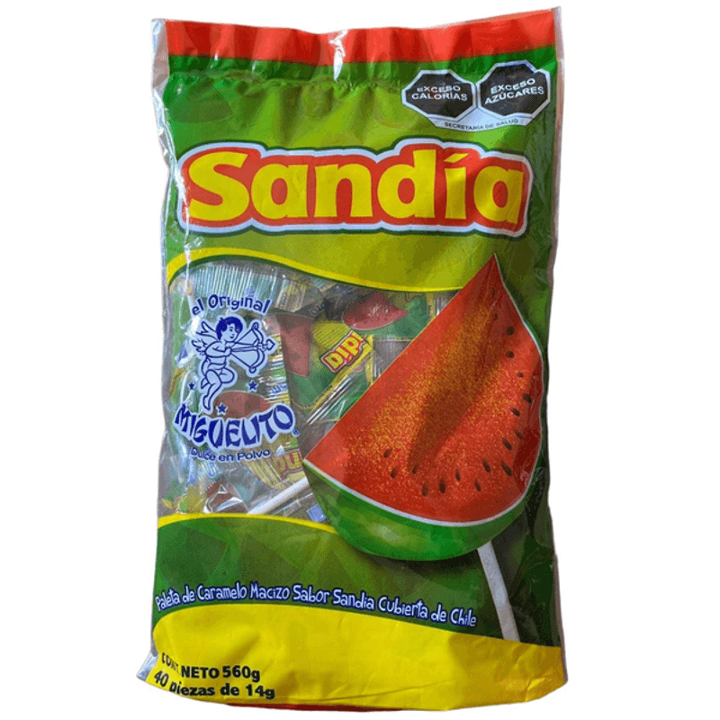 Miguelito Watermelon Lollipop with Chili, 1 Pc Main image