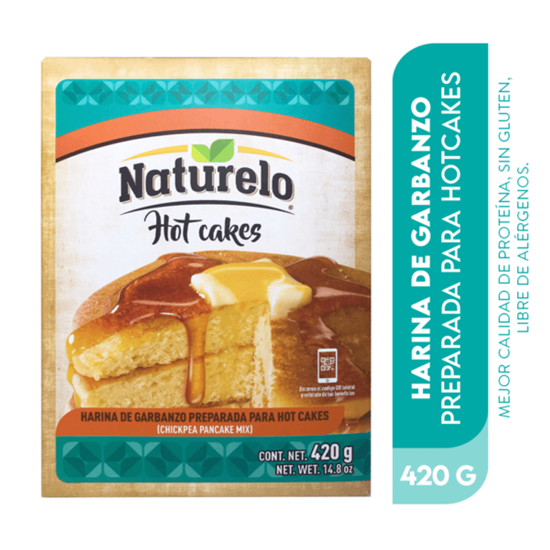Naturelo Chickpea Pancake Mix, 15 oz Main image