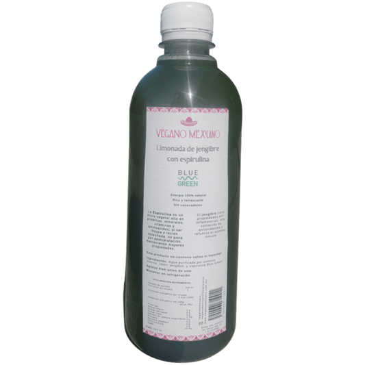 Ginger Lime Spirulina Lemonade Vegan Mexicano 16.9 fl oz