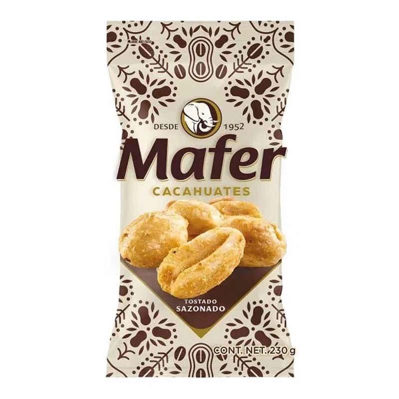 Mafer Seasoned Roasted Peanuts, 8 oz