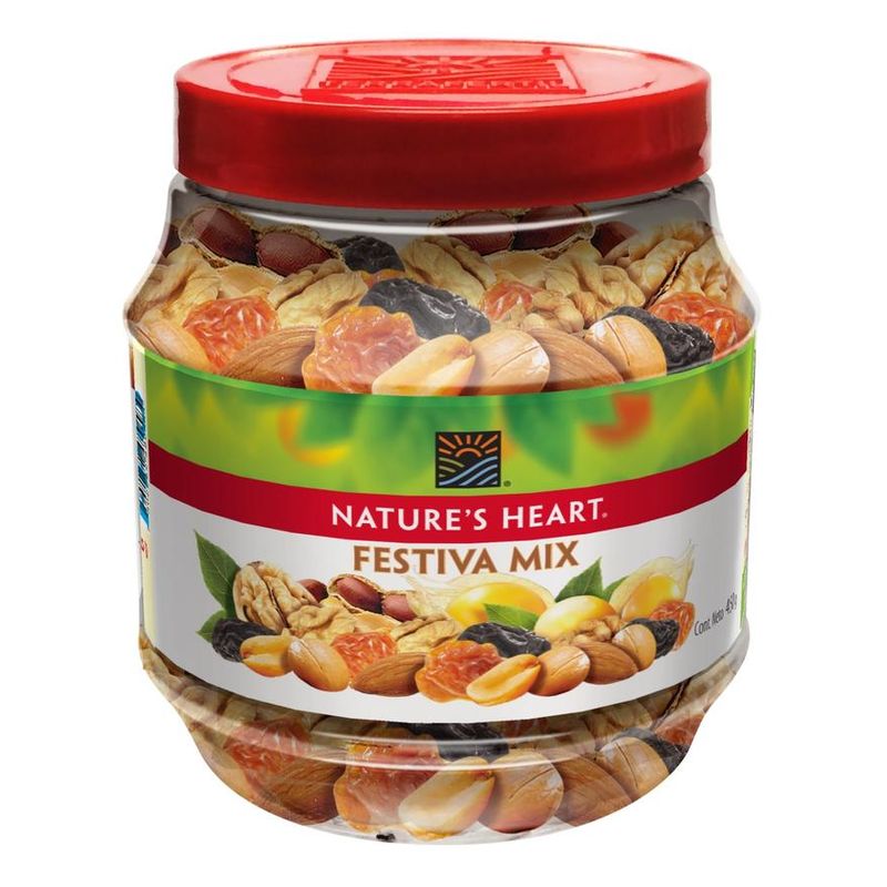 Nature's Heart Festival Mix Mixed Nuts and Dried Fruits 16 oz