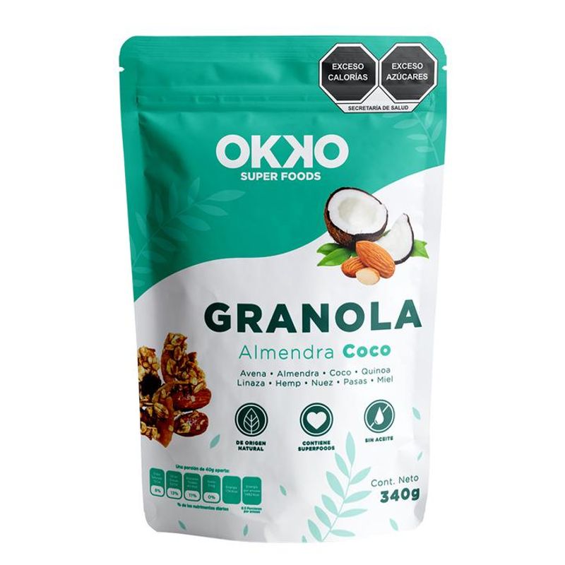 Okko Almond Coconut Granola 12 oz Main image