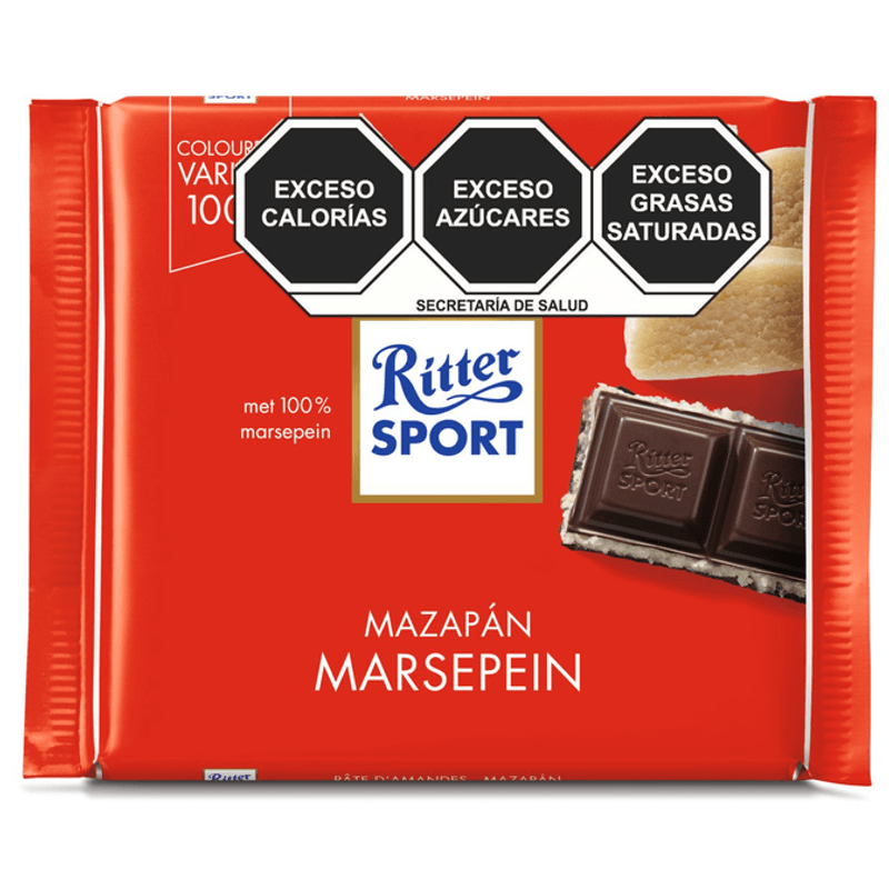 Ritter Dark Chocolate with Marzipan Filling 4 oz Main image