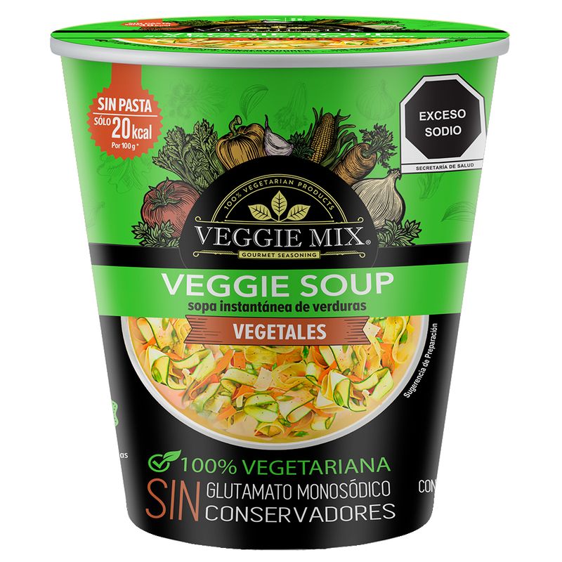 Veggie Mix Instant Vegetable Soup Vegetables Flavor 1 oz