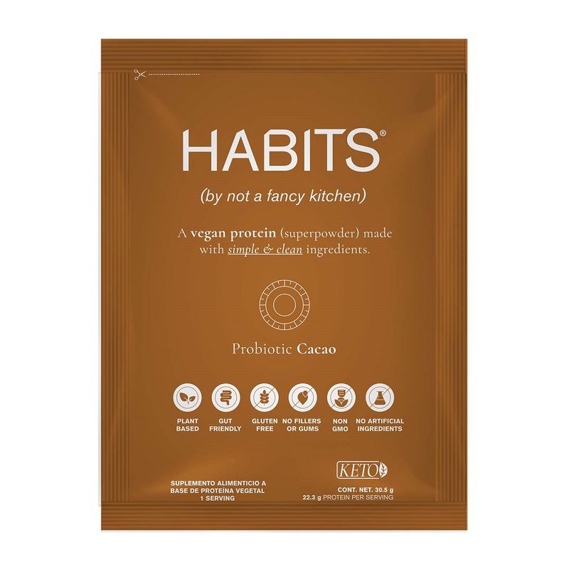 Habits Individual Cacao Probiotic Vegetable Protein Packet, 1.1 oz