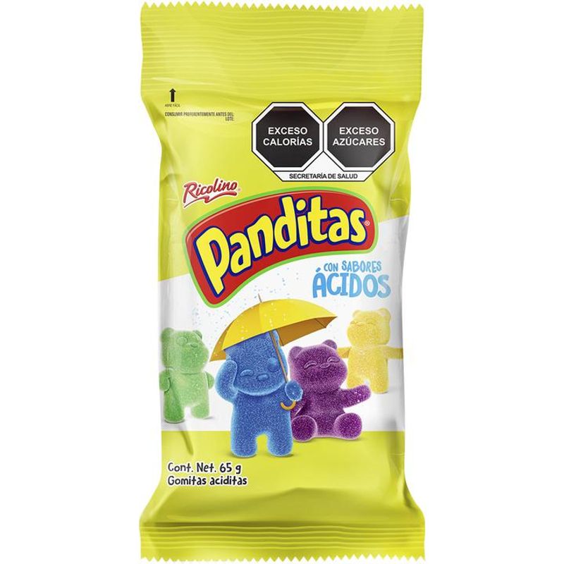 Ricolino Sour Panditas Gummy Bears - 2.5 oz