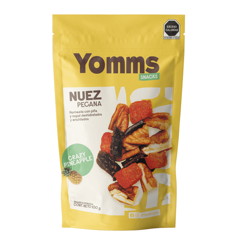 Yomms Pecan Nuts Crazy Pineapple 4 oz Main image