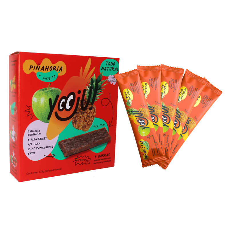 Piñahoria Pineapple-Apple-Carrot with Chilito 5 Pack, 6 oz Main image