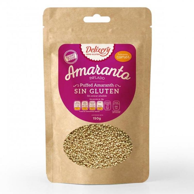 Delizery Organic Puffed Amaranth 5 oz Main image