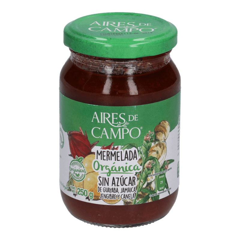 Sugar-Free Guava, Hibiscus, Ginger, and Cinnamon Jam - 9 oz