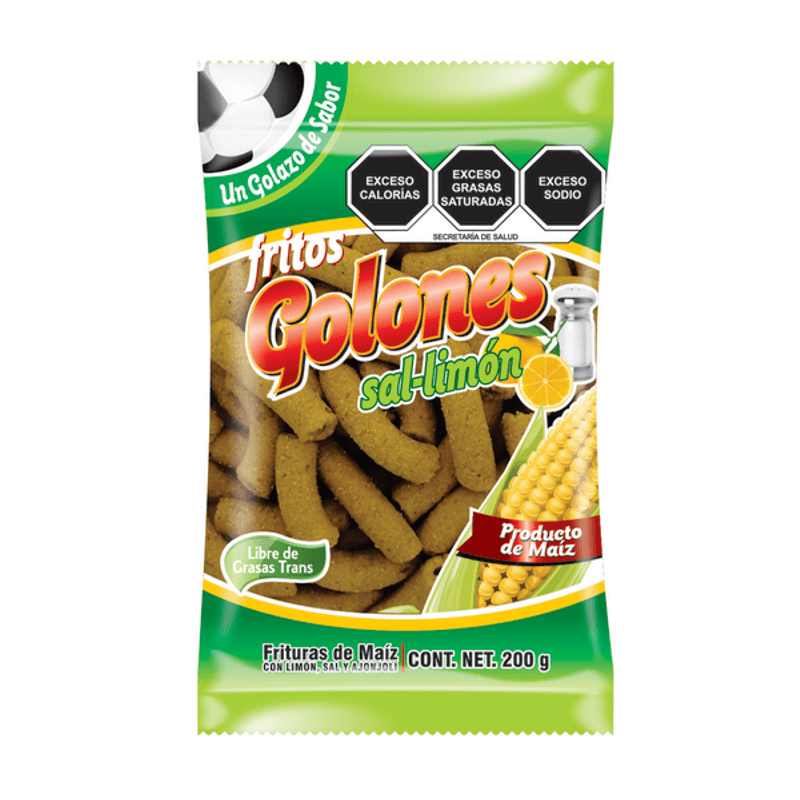 Golones Corn Snacks Salt-Lime - 7 oz