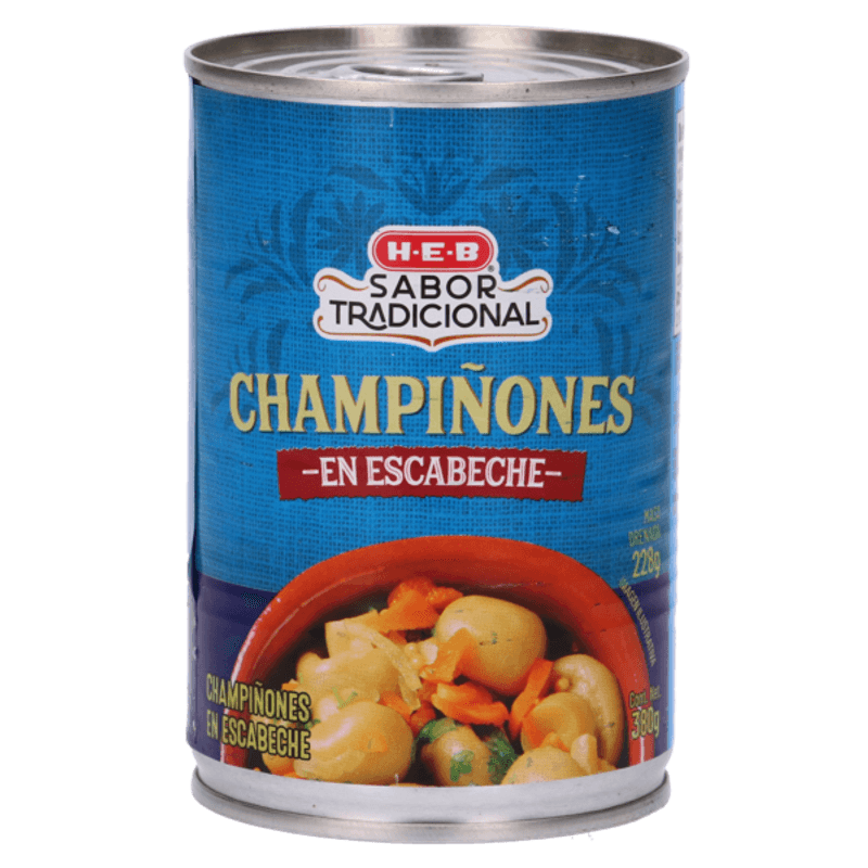 Heb Pickled Mushrooms in Tin 13.4 oz