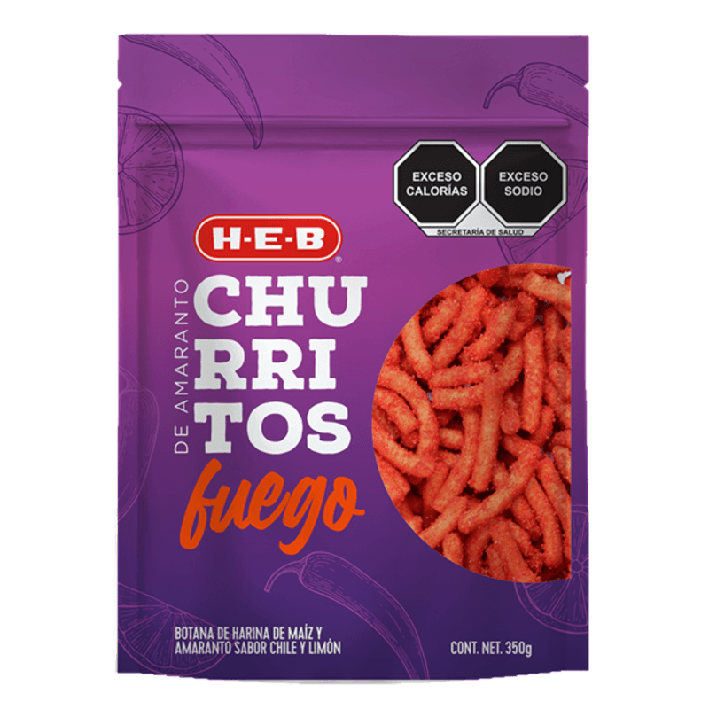 HEB Amaranth Churritos Fuego 12 oz Main image