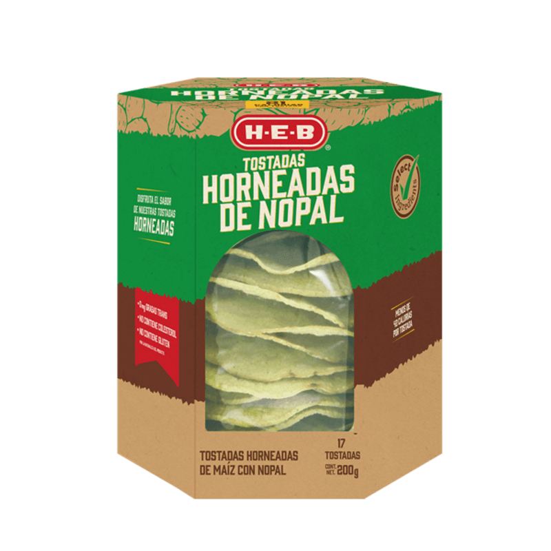 HEB Baked Nopal Tostada 7 oz Main image