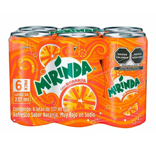 Orange Flavor Soda 6 Pack 8 oz each 1 Pc