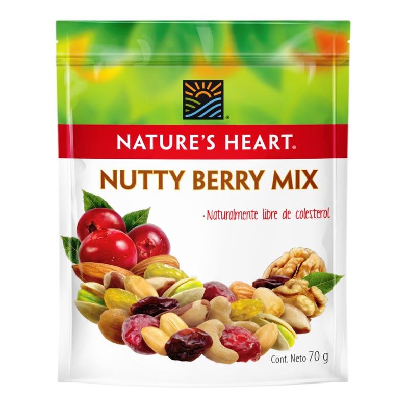 Natures Heart Nutty Berry Mix Dried Fruits 3 oz