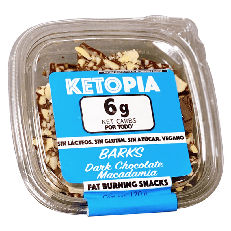 Ketopia Barks Chocolate Macadamia - 7 oz Main image