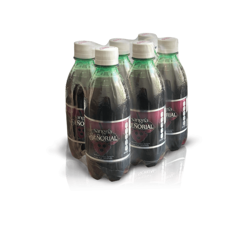 Señorial Carbonated Sangria Drink 6 Pack 12 oz each 1 Pc